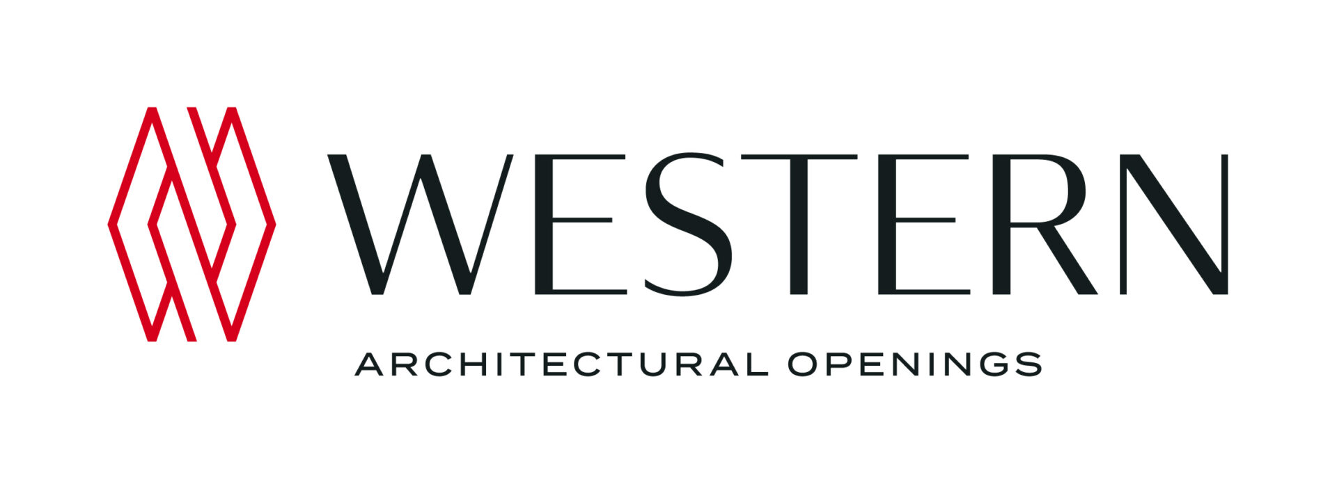 Western Architectural Openings logo with red geometric icon
